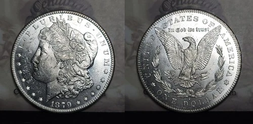 1879-S Rev. of 78 Morgan Silver Dollar $1 BU Better Variety San Francisco Mint