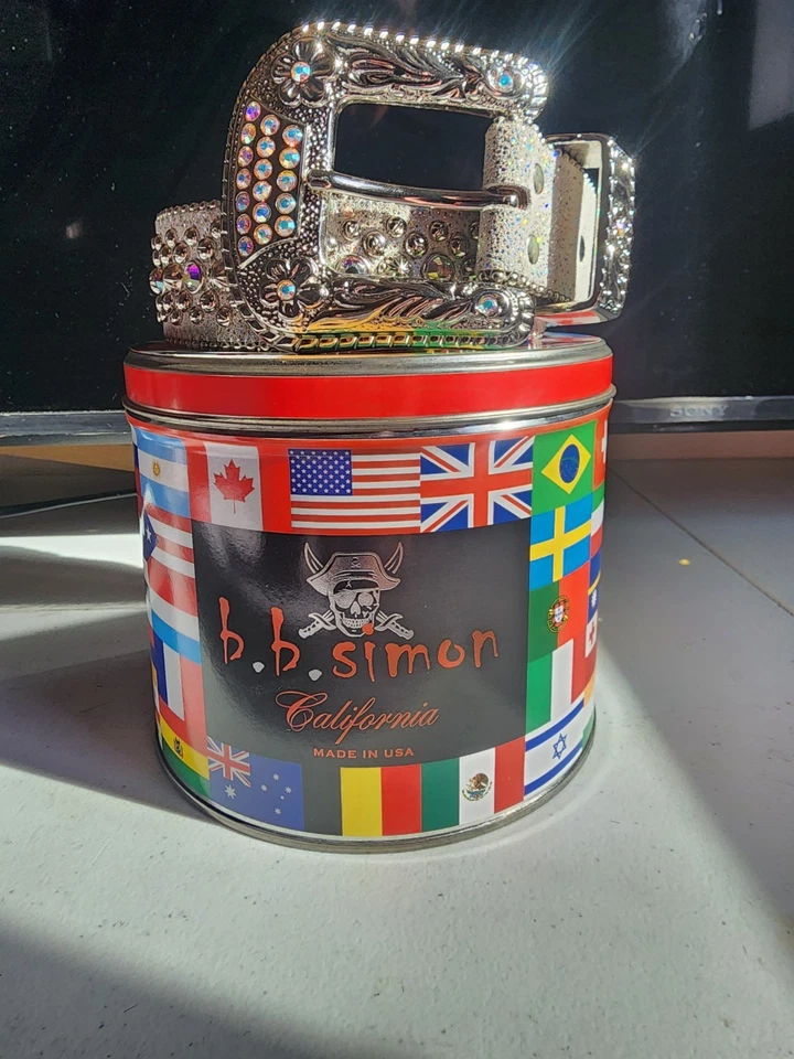 B.B. Cinturón Simon Trojan-Silver Sky/AB - 36 Cinturón Talla: 36 Foto 2 de 4