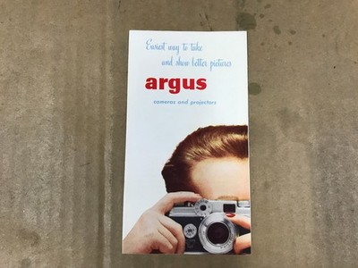 Vintage Argus Cameras & Projectors Brochure