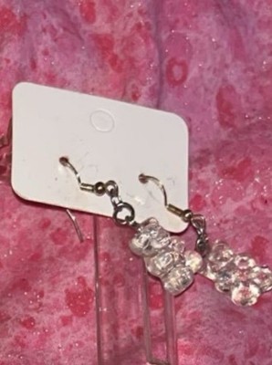 White Gummi Bear EarringsCute Trendy  Gummi Bear Earrings Handmade by Me