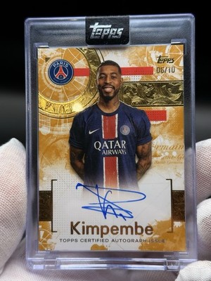 2025 Topps Exhibition PSG Paris Saint Germain On Card Auto /10 Kimpembe