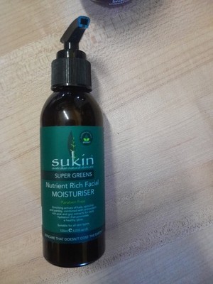 3 Bottles Of Sukin Super Greens Nutrient Rich Facial Moisturiser 3x125 ml=375ml