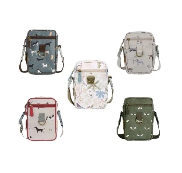 Sophie Allport Dog Walking Bag. Doggie Daycare, Bees, Fetch, Woof, Orchard Birds