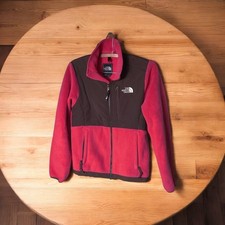 The North Face Jacket Womens XS Pink Brown Polartec Fleece Full Zip Warm