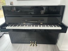 Yamaha P1 Ebony Black Upright Piano And Stool