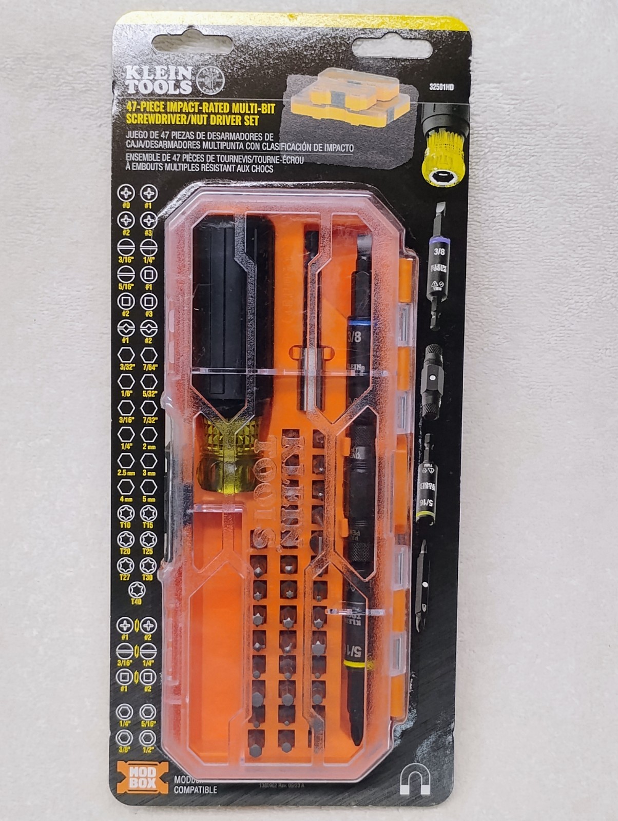 Klein 32501HD KNECT Impact-Rated Multi-Bit Screwdriver/Nut Driver 47 piece Set