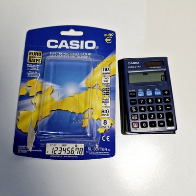 Casio SL-307TER Euro, Steuerumrechnung & Wechselkursrechner Zweiwege Strom