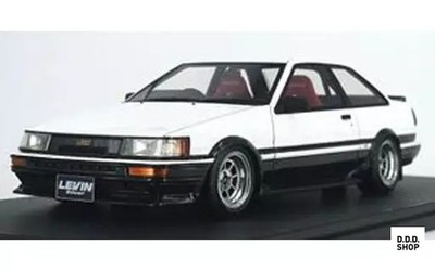 1/18 Corolla Levin AE86 2Dr GT Apex white x black IG0553