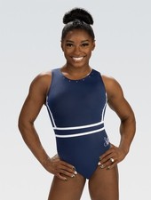 New GK Elite Gymnastics Leotard - Simone Biles -Blueprint Tank - Med Sold Out