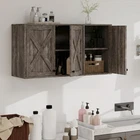 Wall Mounted Storage Cabinet 3 Doors Bathroom Kitchen Laundry Room