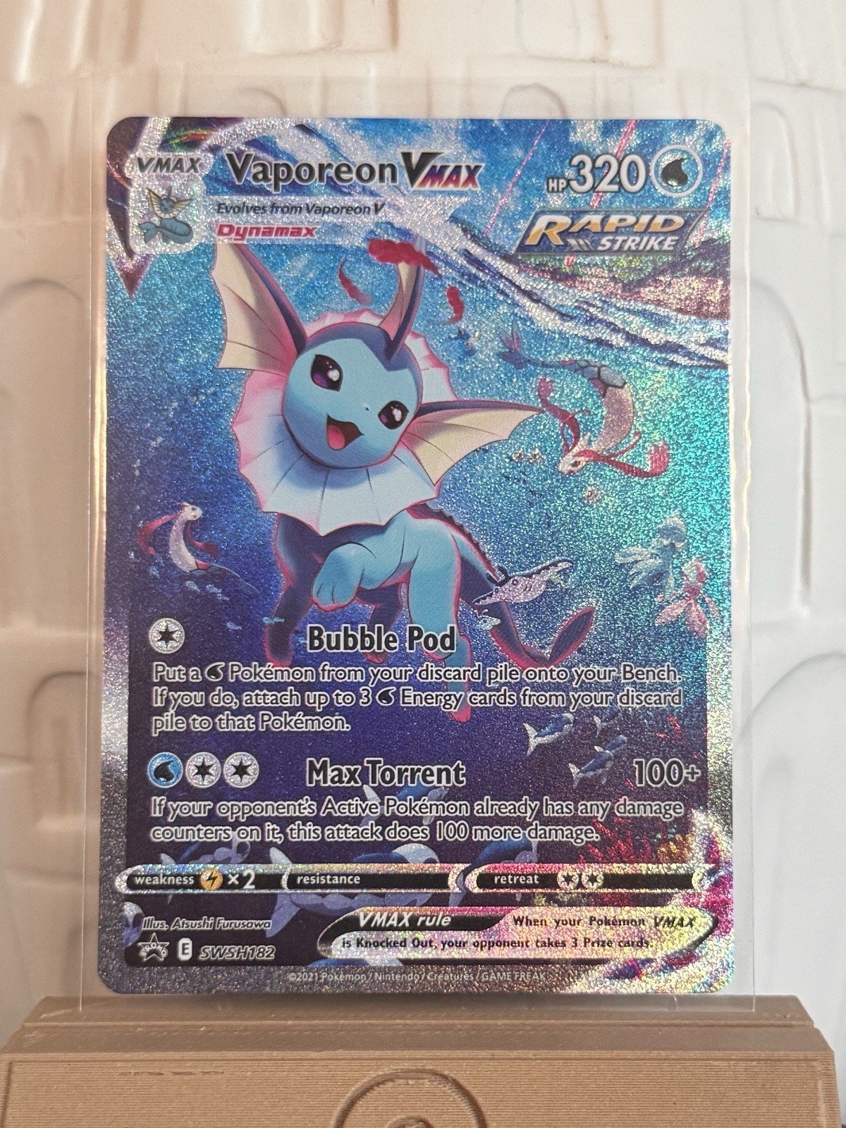 Vaporeon VMAX SWSH182 SWSH: Sword & Shield Promo Cards Holo