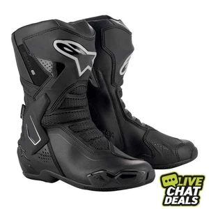 Alpinestars Stella SMX-6 V2 Drystar Motorcycle Motorbike Boots - Black/White/Fuc