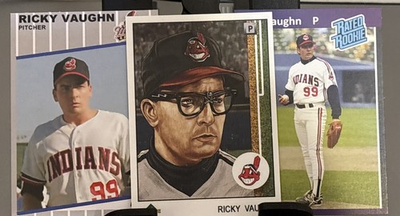 #ad Lot Of 3 Ricky Wild Thing Vaughn Trading Cards. Major League Charlie Sheen $5.95