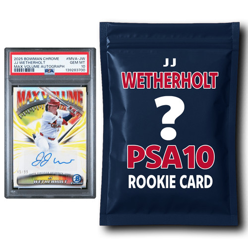 JJ Wetherholt PSA 10 Graded Rookie Baseball Card Mystery Pack