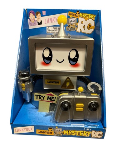 Figura RC LankyBox Lankybot, Radiocomandata, Con 3 Sorprese, Bonkers Toy Co.