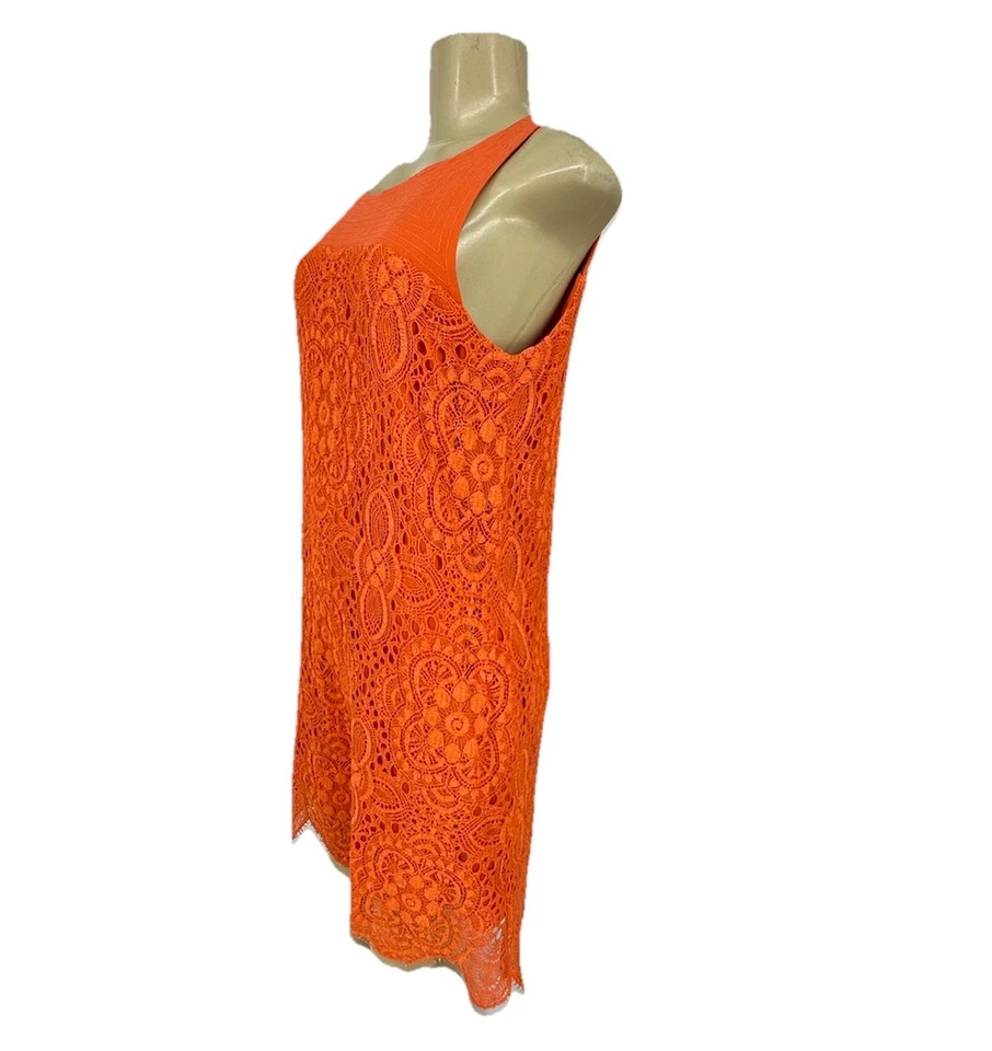 Vestido Trina Turk Talla 6 Mujer Emerson Crochet Encaje Cambio Bolsillos Forrado 39-18 Foto 2 de 4