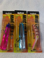 (LOT OF 3) YAKIMA BAIT COMPANY MAG LIP 3.5.  MULTIPLE COLORS . NIP