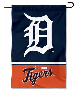 #ad MLB Detroit Tigers Garden Flag Double Sided Tigers Premium Yard Flag $9.99