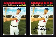 Cody Bellinger Dodgers 2020 Topps Heritage Missing Signature Variation Base #257