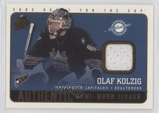 2002 Pacific Quest for the Cup Authentic Game-Worn Jerseys Olaf Kolzig #25 0c4