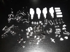 1/25 scale Model car parts  two Detailed  Blown SBC  with 5 speed trans