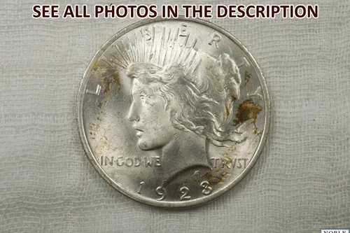 NobleSpirit GEM BU 1923 Silver Peace Dollar Stunning Luster