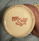 Vintage Pantry Bak-IN Ware Crooksville USA CREAMER W LID Pitcher Fruit Pattern — photo 7