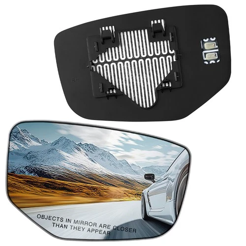 Passenger Side Mirror Glass w/Backing Plate Convex for Honda Accord 2008-2012