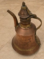 Grande Brocca Caraffa in Rame Vintage Antica D'epoca Arredo Design Artigianale