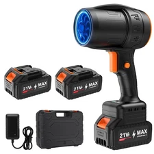 Mini Small Handheld Cordless Leaf Blower with 2×4.0Ah Batteries & Charger – P...