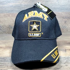 U.S. Army Official Baseball Cap Black Hat NEW
