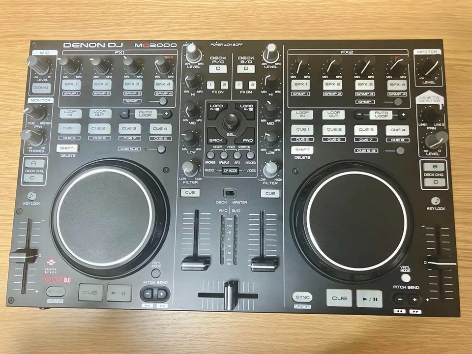 Denon DJ MC3000 with Power Cable and Original Box Tested Working 2-Channel - Image 2 of 4