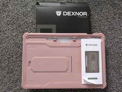 Dexnor 360° Full Body Schutz Hülle für Samsung Tab S9 FE+ in Pink