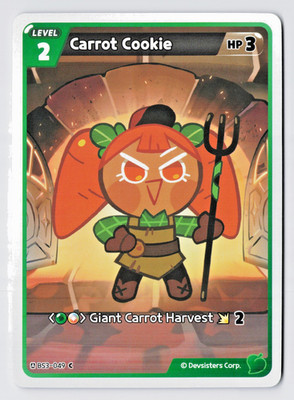 Carrot Cookie BS3-049 - Cookie Run Braverse Age of Heroes and Kingdoms NM