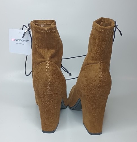 New Liz Claiborne Karder Ankle Booties Memory Foam LT Tan Sz 11M - Picture 8 of 12