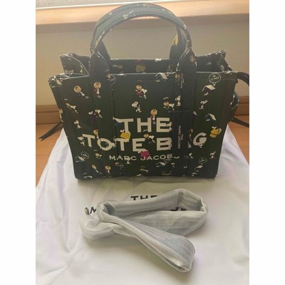 NEW Marc Jacobs Snoopy Collaboration Green 2way Shoulder Tote Bag Peanuts