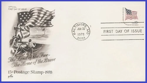 USA4 #1618C U/A ARTCRAFT FDC   Fort McHenry  Flag