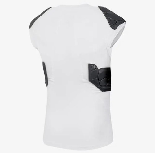 Nike Pro HyperStrong Football White 4-Pad Under Jersey Shirt AQ2733-100 Size XL - Picture 2 of 5