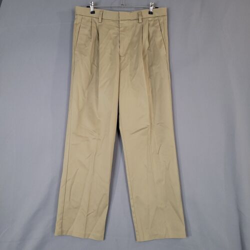 Dockers D3 Men's Chino Pants Pleated Mid Rise Tan Size 33 x 32