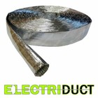 Aluminum Coated Fiberglass Heat Reflective Sleeving - 50 Feet - Electriduct