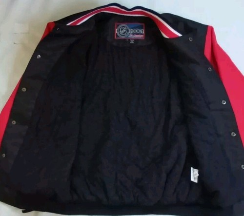 JH DESIGN NHL CHICAGO BLACKHAWKS BOMBER STYLE JACKET IN SIZE S - Picture 3 of 7