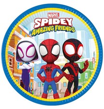 Spiderman Party Plates Spidey Spider-Man & Friends Birthday Party Paper Plates 8