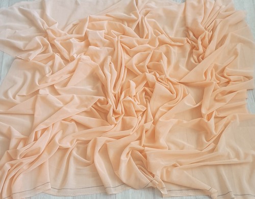 Soft Power Mesh Tulle 4-way Spandex stretch Fabric Sheer Net Dresses Bridal 44"w - Picture 243 of 628