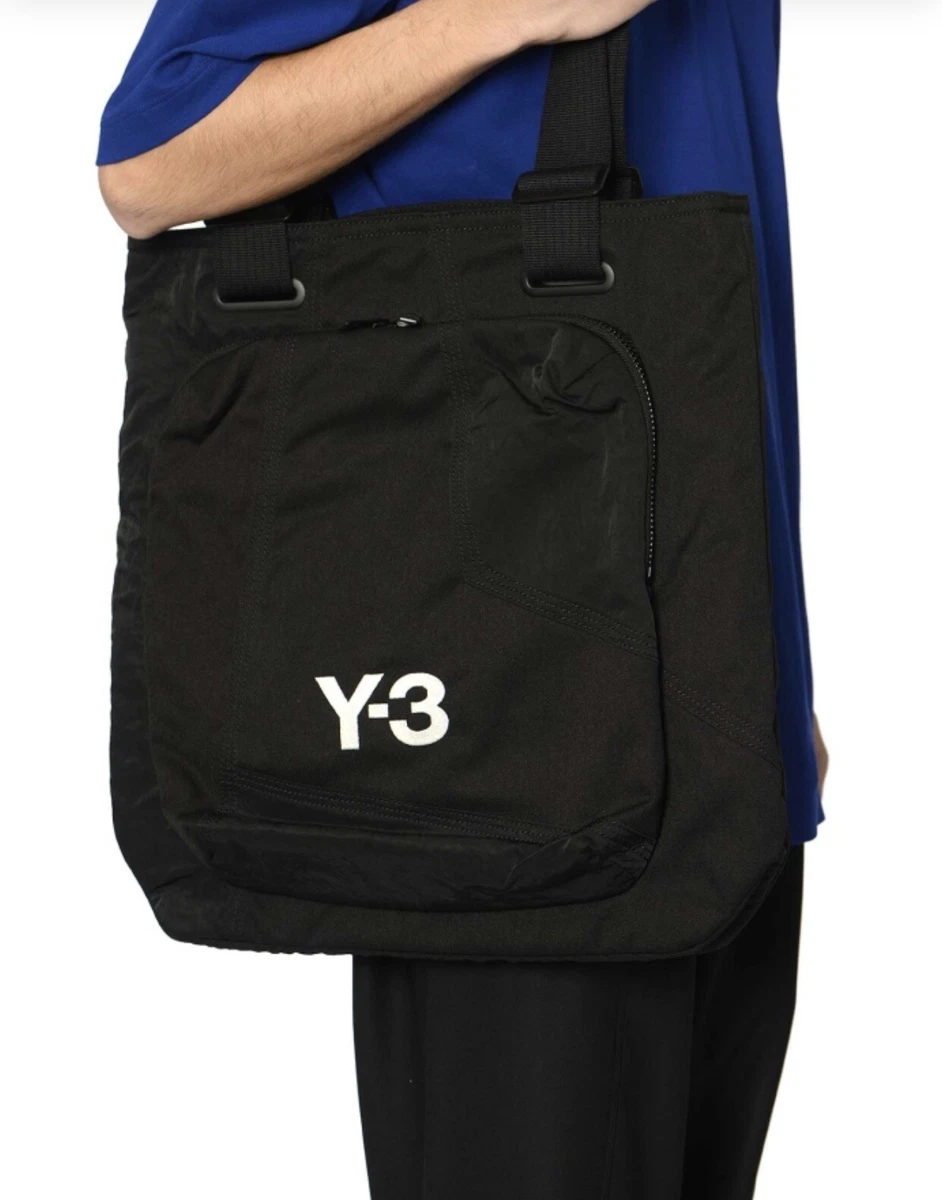Y 3 Yohji Yamamoto x Adidas Classic Logo Tote Black H63100 NWT