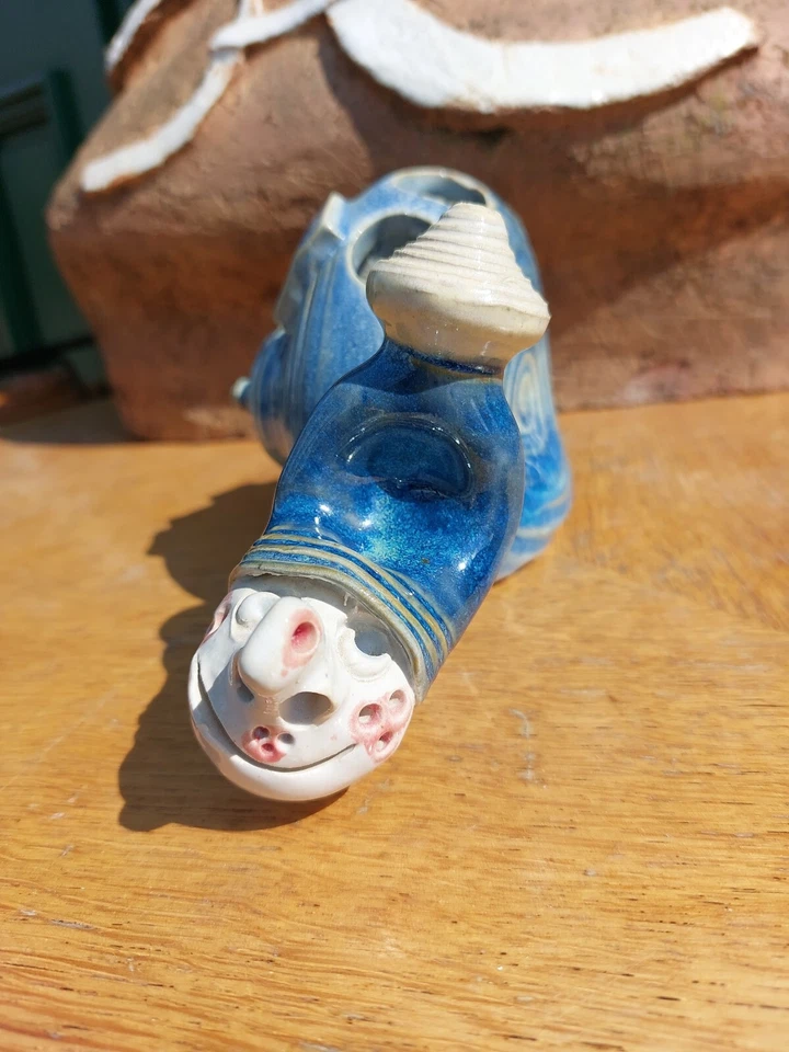 Alexis Kostanda Céramique Pique Fleurs Escargot Céramique Vallauris 1999 - Photo 2/4