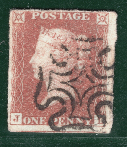 GB QV 1841 PENNY RED SG.8 1d Plate 20 (JL) Spec BS9 Used MX Cat £60+ HPR15 - Picture 4 of 6
