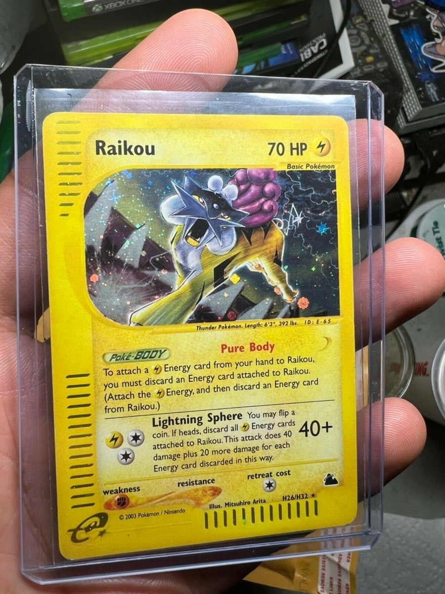 Skyridge Raikou Holo H26/H32 Mint WOTC E Reader a perfect card | eBay