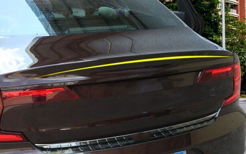 For Volvo S90 2017-2021 2022 Brown Rear Spoiler Rear Trunk Lip Wing Bar - Image 4 of 4