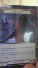 Flesh and Blood TCG : Arcane Rising :  : YELLOW   Rare:  Take Aim card   FOIL
