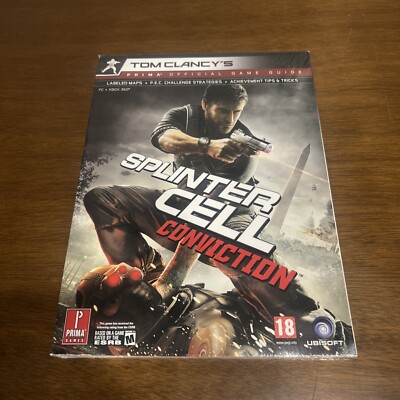 Tom Clancy's Splinter Cell Conviction Prima Official video Game Guide NEW Sealed